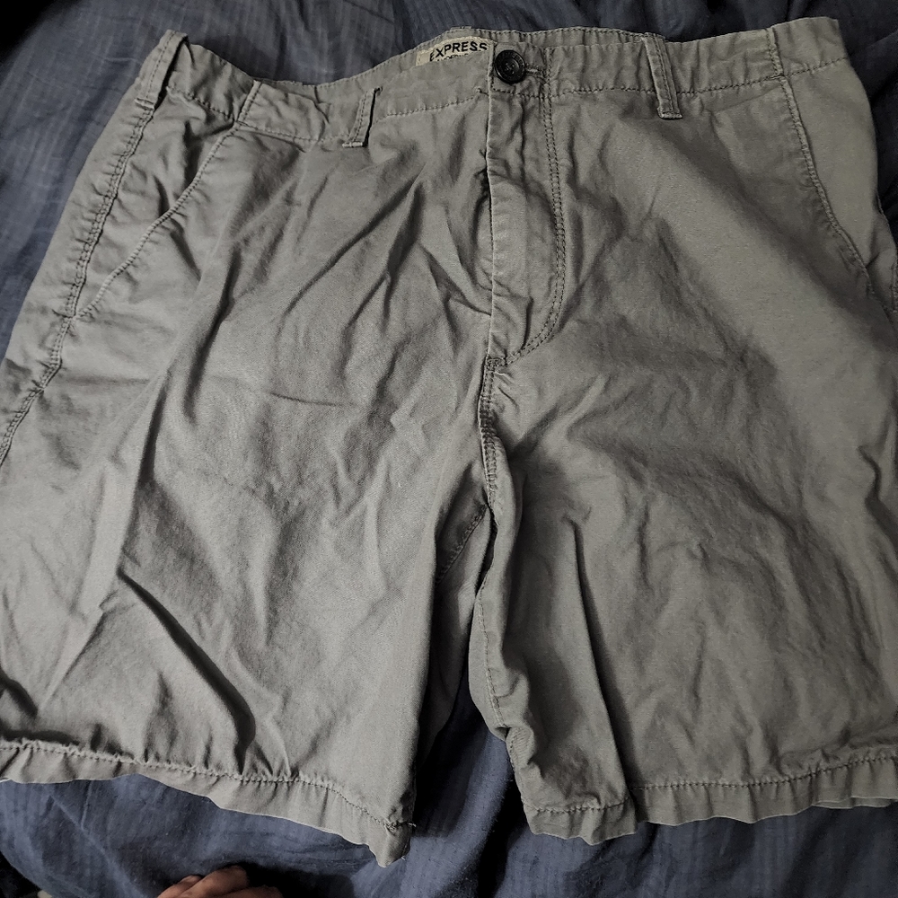 Men Express Modern Fit Grey Short 36